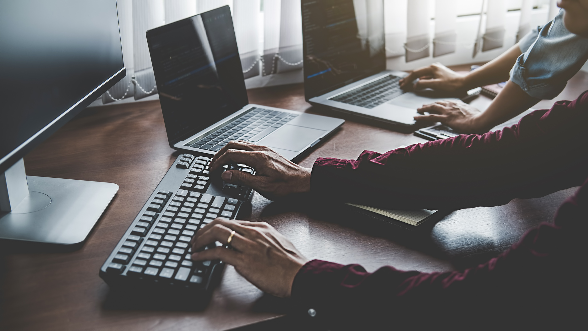 Programmers Developing Software at Work